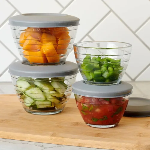 Miniatura 7 de Anchor Hocking Tazones de vidrio de 6 piezas 2 tazas 4-EN-1 PARA PREPARACIÓN