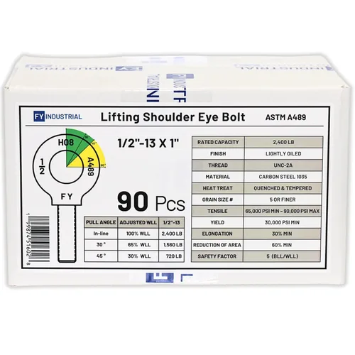 Miniatura 9 de Perno de Ojo de Hombro para Elevación de 1-1/4"-7 X 3