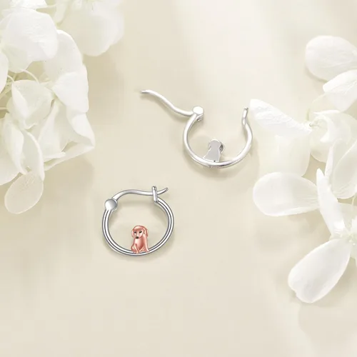 Miniatura 97 de VONALA Bonitos aretes de aro de plata de ley 925, regalos de cumpleaños para mujer