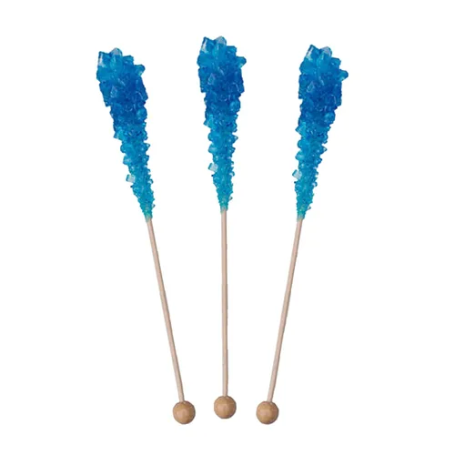 Miniatura 4 de Blue Rock Candy Sticks '72 Pack' – Roca de cristal de azúcar Razz azul envuelta individualmente a granel – Perfecto para recuerdos de fiesta, bodas