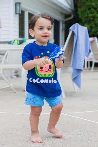 Miniatura 2 de CoComelon JJ Graphic - Conjunto de camiseta con pantalones cortos de rizo francés