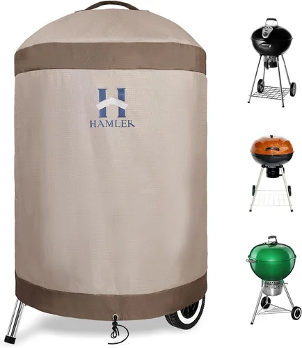 Miniatura 10 de HAMLER Funda para Parrilla de 30 Pulgadas, Cubiertas para Barbacoa Resistentes e Impermeables de Servicio Pesado, Fundas para Parrilla de Gas