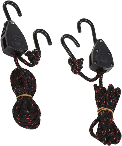 Miniatura 3 de 4 correas de amarre ajustables de 1/8 pulgadas y 6 pies para canoa y lazo de popa (6 pies)