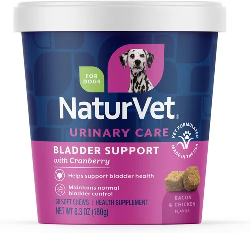 Miniatura 8 de NaturVet Cranberry Relief, bocados suaves masticables con arándanos y equinacea, alivio para mascotas