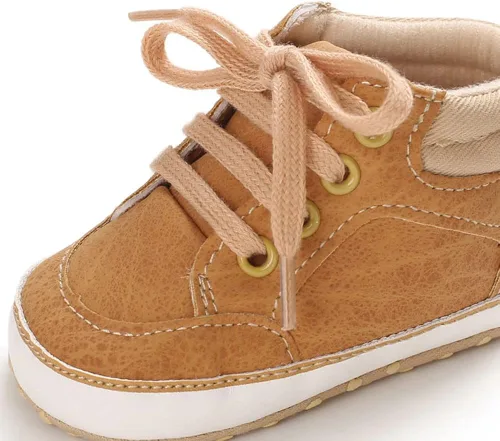 Miniatura 7 de Sekantrol Zapatos de cuna para recién nacidos y niñas para primer andador suela de goma suave zapatos de moda para bebés mocasines de vestir Oxford