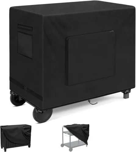 Miniatura 9 de SIRUITON Cubierta para Carrito de Bar Exterior para Mesa Portátil Exterior de 30 Pulgadas, Tela Oxford 600D de Servicio Pesado Impermeable