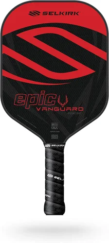 Miniatura 24 de Selkirk Sport Vanguard - Paleta híbrida de pickleball de fibra de carbono con núcleo de polipropileno X5, raquetas de pickleball 1.0 Rojo