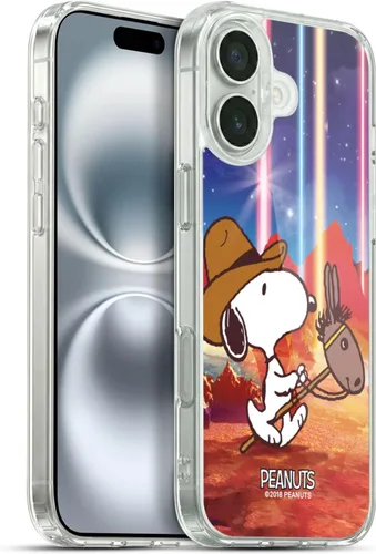 Miniatura 104 de Head Case Designs Funda de gel con licencia oficial de Peanuts Nebula Cactus Needles Snoopy Space Cowboy [protección de grado militar] compatible