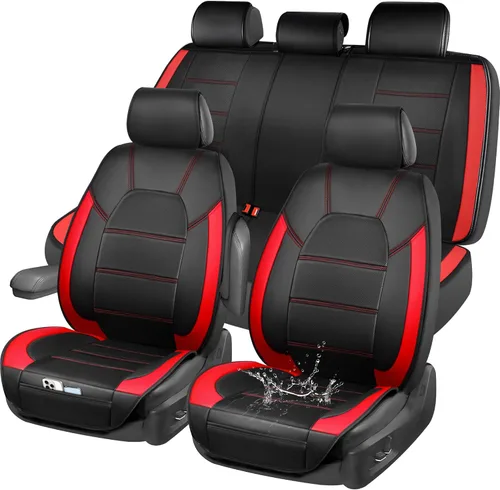 Miniatura 18 de Car Pass - Fundas universales de cuero para asiento de automóvil deportivas que se adaptan a la mayoría de automóviles, SUV, camiones y camionetas