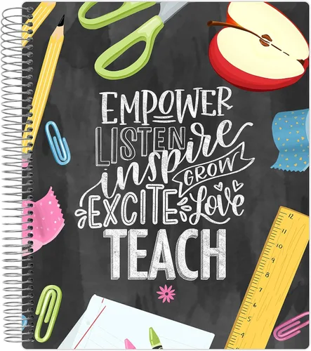 Miniatura 10 de bloom daily planners - Agenda y calendario de año académico sin fechas para maestros, organizador plan de clases 7 periodos, cubierta esmerilada