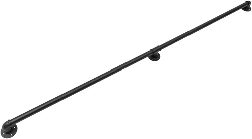 Miniatura 12 de Barandilla de metal para escaleras, barandilla de escalera de tubo de hierro galvanizado de 12 pies, barandilla de escalera de metal, barandilla