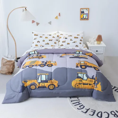 Miniatura 12 de Cokouchyi Juego de edredón tamaño Twin para niñas, 5 piezas cama en una bolsa, juego de sábanas de edredón de mariposas coloridas 3D, ultra suave