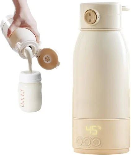Calentador de biberones portátil para viajes, calentamiento de leche rápido y seguro sobre la marcha, recargable por USB, perfecto para alimentación