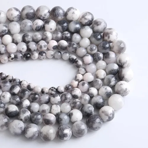 Miniatura 73 de 100 cuentas redondas sueltas de hematita negra de grado AAA para hacer joyas y pulseras