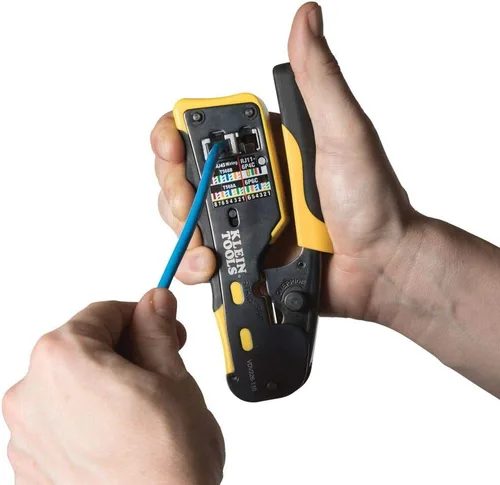Miniatura 4 de Klein Tools Crimpadora modular de trinquete VDV226-110 + probador de cable LAN de red VDV526-100