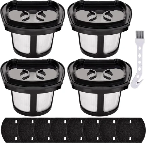 Paquete de 4 filtros de repuesto 2390A para aspiradora de mano Bissell Pet Hair Eraser Model 2390 2389 23903 2284W 2579, comparado con las piezas #