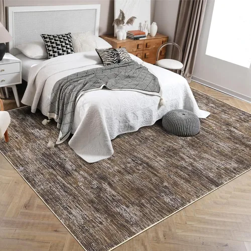 Miniatura 50 de RUGSREAL - Tapete pequeño de 2x3 con base de goma, resistente a las manchas, moderno, color liso, contemporáneo lavable, para la entrada, sala