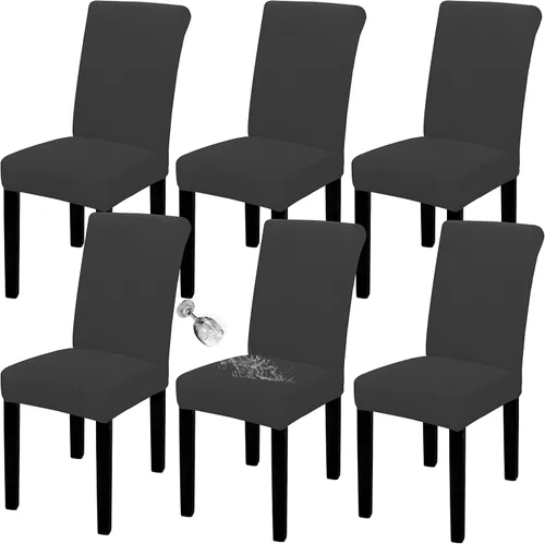 Miniatura 57 de Easy-Going - Juego de 2 fundas para sillas de comedor 100% impermeables, de tela Jacquard elástica, fundas protectoras removibles y lavables