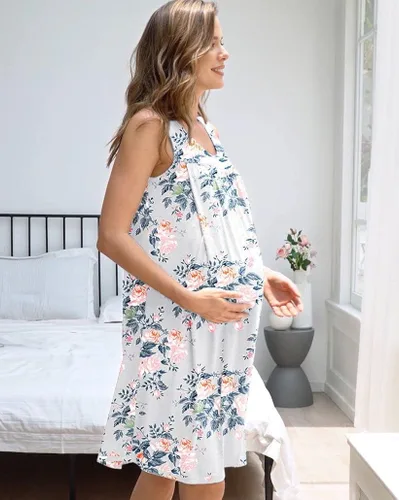 Miniatura 3 de Ekouaer - Camisón de maternidad para mujer (tallas S-XXL)