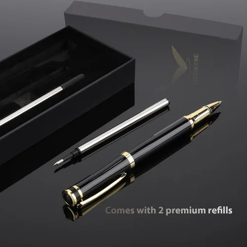 Miniatura 2 de cheericome Bolígrafo de lujo, profesional y ejecutivo, perfecto para escritura suave y sedosa, con caja de regalo, bonito bolígrafo para hombres