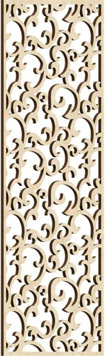 Miniatura 44 de Wheatland Paneles de pared decorativos de madera con calado, 9 3/8 pulgadas de ancho x 24 3/8 pulgadas de alto x 1/4 de alto, nogal
