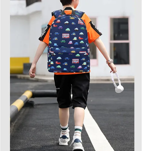 Miniatura 42 de CAMTOP - Conjunto de mochila y lonchera con estampados divertidos para niños de preescolar y primaria), Y0058-2