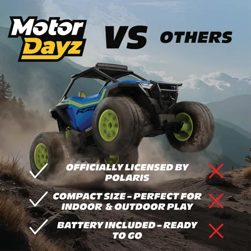 Miniatura 7 de Polaris RZR UTV - Vehículo RC 2WD escala 1:14, con licencia oficial Polaris RZR, control de radio de 2.4 GHz, recargable por USB, listo