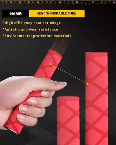 Miniatura 11 de GLL tubo termorretráctil, largo 3.2 pies, tamaño grande 15-50mm, aislamiento antideslizante impermeable Verde