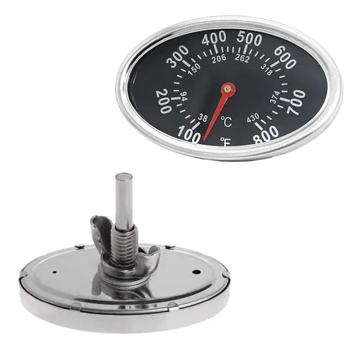 Termómetro de tapa Medidor de temperatura Piezas de repuesto para DYNA-GLO DGF510SBP, DGF493BNP, BBQ Grillware GGPL-2100, indicador de calor para