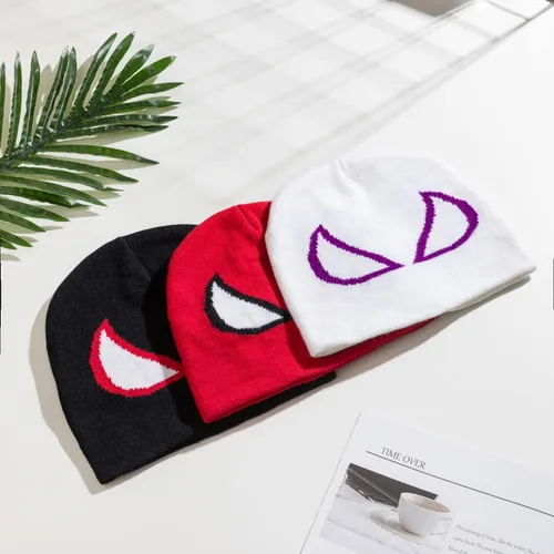 Miniatura 5 de gothapy Y2K - Gorros de punto de acrílico gótico con diseño de Spider Miles Gwen Peter para mujeres y hombres