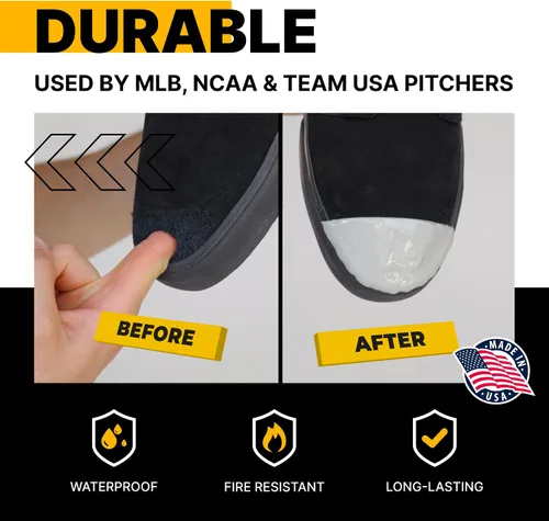 Miniatura 4 de Pro Cleat Saver Adhesive, Softball & Baseball Cleat Cover Toe Protectors Shoes & Cleats - Waterproof Protective Layer & Shoe