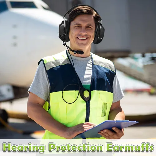 Miniatura 6 de Yunsailing 6 uds auriculares de reducción de ruido de protección de oído Nrr 28db Orejeras de seguridad para oído Orejeras de disparo Rango de corte