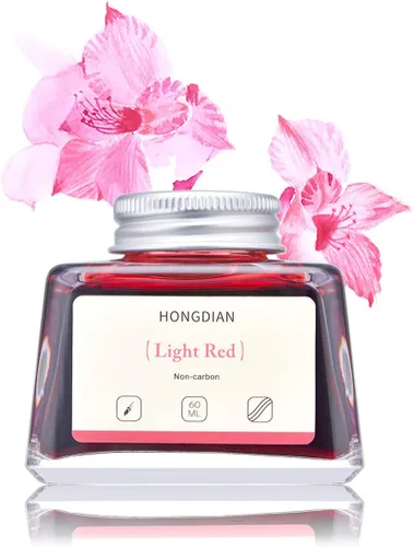 Miniatura 15 de Asvine Hongdian Pluma estilográfica con tinta embotellada Azul, Botella de tinta de 60ml para pluma estilográfica sin carbono