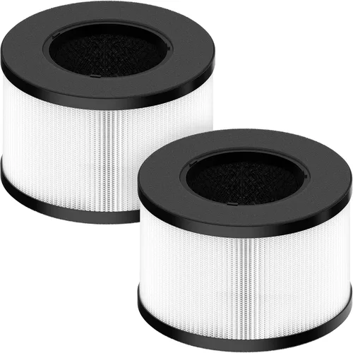 Filtro de repuesto HEPA BS-03 compatible con PARTU y Slevoo BS-03 HEPA purificador de aire con sistema de filtración 3 en 1, paquete de 2 2 unidades