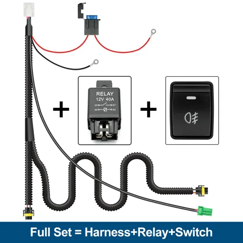 Miniatura 7 de Arnés de cableado de luz antiniebla H11 H8 para Nissan Altima Frontier Versa Sentra Rouge 2014-2023 con kit de interruptor de encendido/apagado
