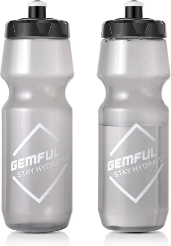 Miniatura 7 de GEMFUL Botella de agua para bicicleta sin BPA, 25.4 fl oz, paquete de 2