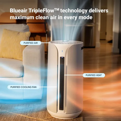 Miniatura 4 de BLUEAIR ComfortPure - Purificador de aire 3 en 1 más potente de refrigeración, calefacción, purificador de aire, HEPASilent para el hogar, mascotas