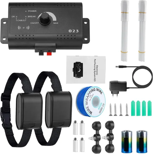 Miniatura 7 de Moclever Sistema inalámbrico de valla para perros, sistema eléctrico de contención de mascotas de 1.2 acres con collar de choque impermeable, cable