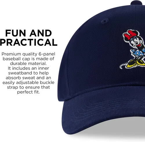 Miniatura 6 de Disney Gorra de béisbol para mujer, gorro ajustable de Minnie Mouse para adultos
