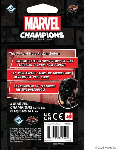 Miniatura 2 de Marvel Champions The Card Game Deadpool EXPANDED HERO PACK – Juego de estrategia de superhéroes, juego cooperativo para niños y adultos, a partir