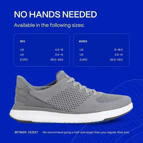Miniatura 4 de Kizik Lima - Zapatos deportivos cómodos y transpirables de punto, fáciles de poner, zapatos para caminar para hombres, mujeres y ancianos, zapatos