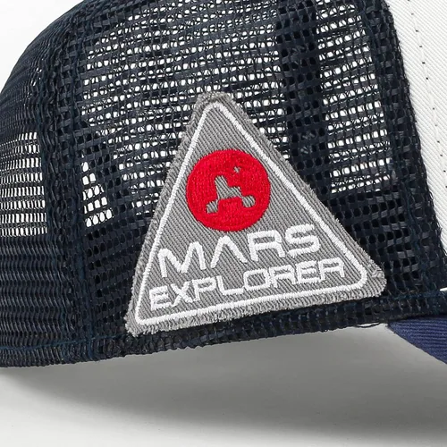 Miniatura 6 de ililily Gorra de béisbol estructurada con logotipo de gusano de la NASA prémium
