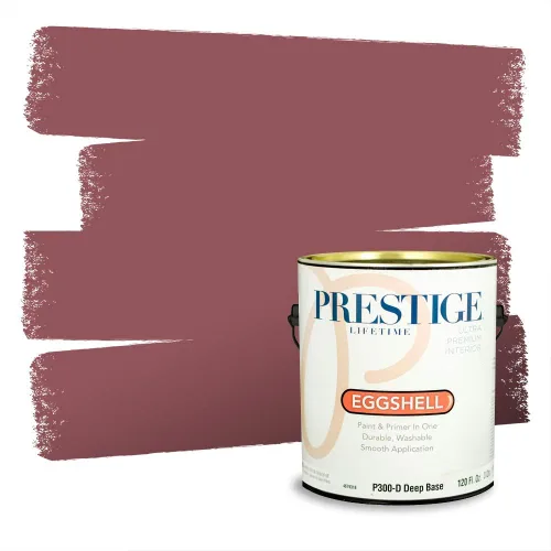 Miniatura 470 de Prestige Paints Pintura exterior e imprimación en uno, 1 galón, plano, coincidencia comparable de Valspar* Amber Rose*