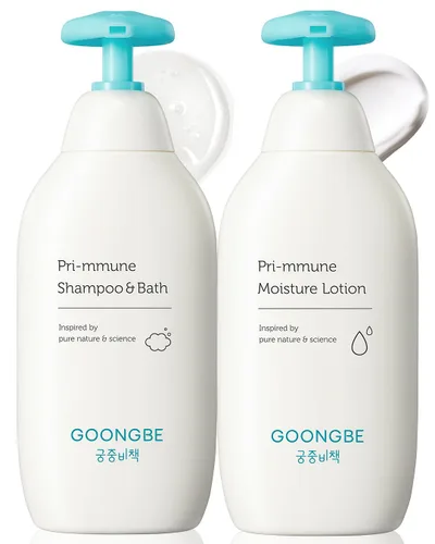 Miniatura 10 de GOONGBE Baby Skincare Travel Set - Cuidado de la piel coreano para bebés y baño esenciales - Champú y baño, loción Moisutre, crema - Hidratante