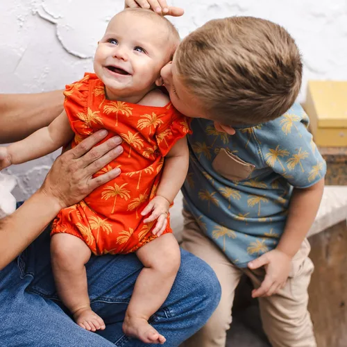 Miniatura 35 de Burt's Bees Baby Mameluco para bebé, 100% algodón orgánico, traje corto de una pieza para niñas recién nacidas a 24 meses