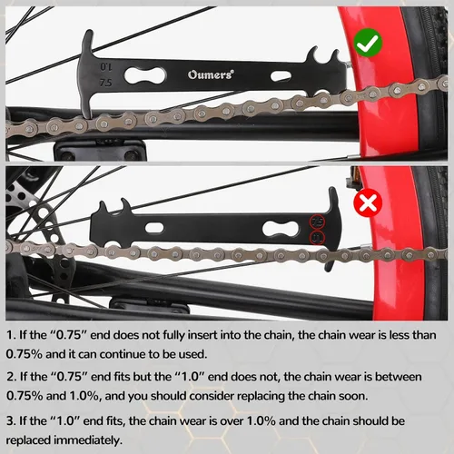 Miniatura 6 de Conjunto de herramientas de reparación de cadena de bicicleta Oumers, herramienta de rotura de cadena de bicicleta, alicates de eslabón maestro