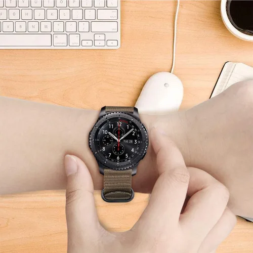 Miniatura 5 de Fintie - Correas deportiva de nailon suave de 0.87 pulgadas compatibles con Samsung Galaxy Watch 3 de 1.77 pulgadas, Galaxy Watch 1.81 pulgadas