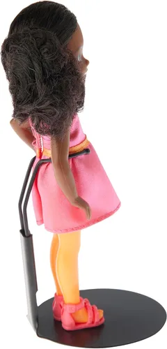 Miniatura 4 de Plymor DSP-25B - Soporte de figura de acción ajustable negro, se adapta a figuras de acción de 4.5, 5 y 5.5 pulgadas, la cintura es de 1 a 1.5