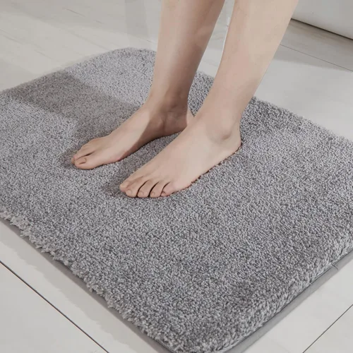 Miniatura 12 de COSY HOMEER Alfombras extra gruesas para el baño, tapetes de baño antideslizantes, tapete de felpa suave, peludo y 100% micro poliéster, tapete