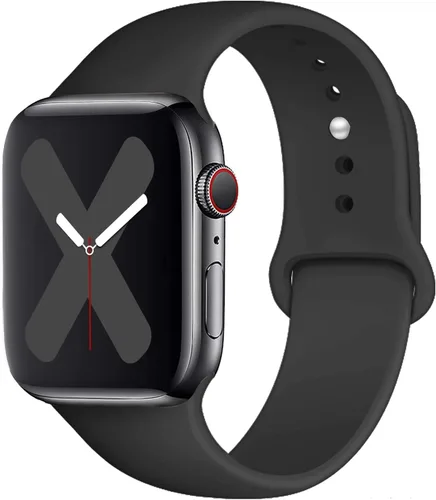 Miniatura 29 de Saucyi Compatible con Apple Watch Band 1.614 in 1.575 in 1.496 in 1.929 in 1.772 in 1.732 in 1.654 in, correa deportiva de silicona suave con cierre